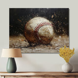Baseball Close Up Home Run - Sport Baseball Canvas Wall Art