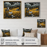 Cow Reading In The Meadow On A Rocking Chair - Cow Wall Decor