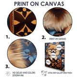 High Fashion Pomeranian Dog In Handbag - Dog Canvas Wall Art