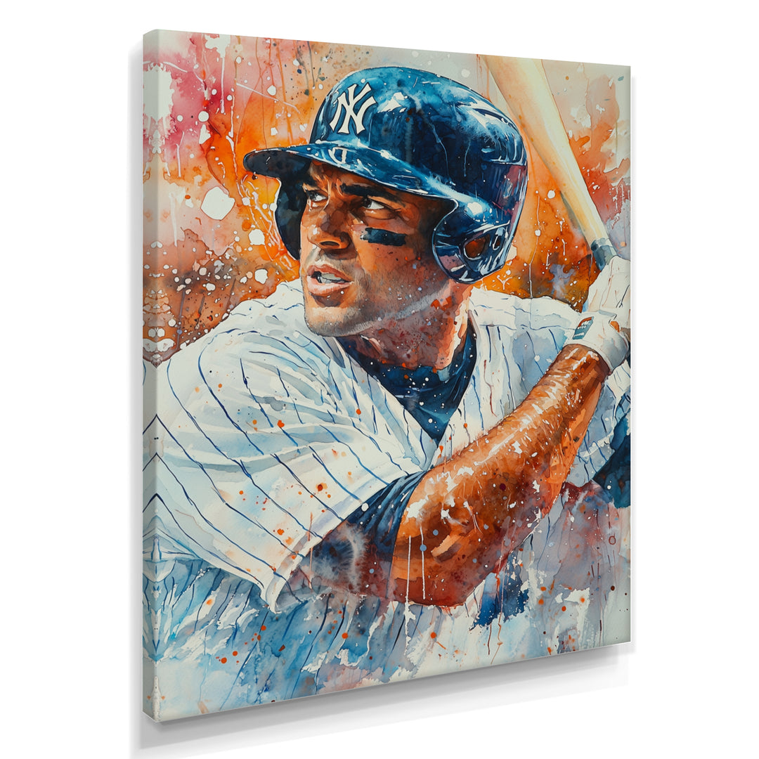 Baseball Player On The Field - Sport Baseball Canvas Wall Art