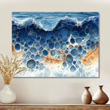 Coastal Reef In Blue And Orange Tones - Coral Wall Decor