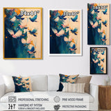 Blue And Yellow Bird Shuttlecock Frenzy - Blue Bird Wall Art