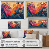 Pink And Orange Dragons Paper Offerings - Dragons Wall Decor