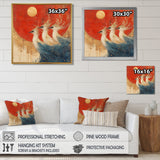 Blue And Orange Bird Spirit Guardians - Bird Wall Decor