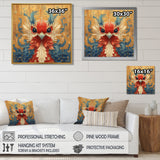 Red And Blue Bird Spirit Guardian - Bird Wall Art Prints