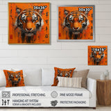 Chinese Tiger Blazing Courage - Tiger Wall Art Prints