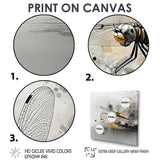Grey And Yellow Dragonfly River Runner - Dragonfly Wall Decor