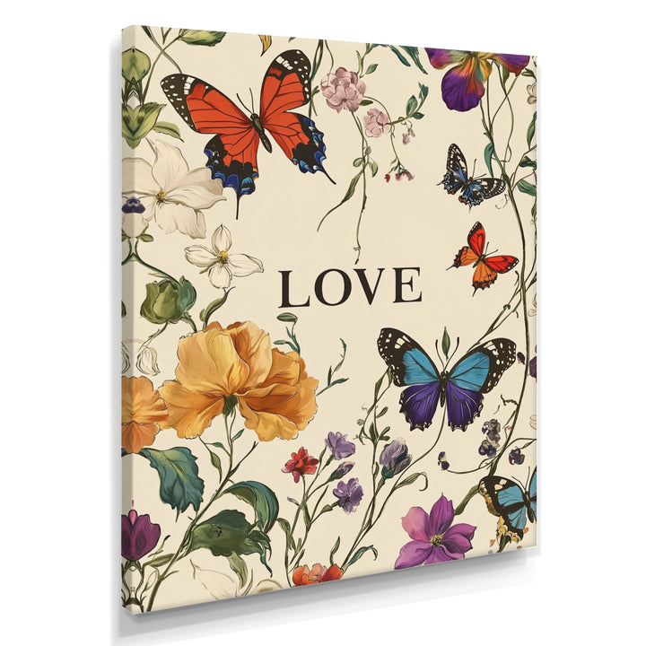 Love Butterflies In Blue And Orange Tones - Butterfly Wall Art Prints