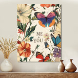 Love Butterflies In Blue And Pink Tones - Blue Butterfly Wall Art