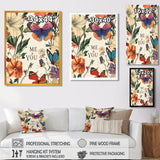 Love Butterflies In Blue And Pink Tones - Blue Butterfly Wall Art