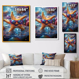 Purple Starfish With Glasses In The Ocean - Starfish Wall Decor