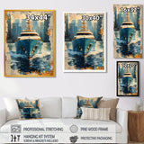 Boat Yacht Blue Billionaires Club I - Boat Yacht Canvas Wall Art