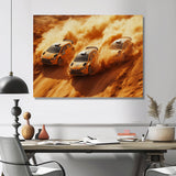 Orange Rally Car Rush Accented With Black - Cars Off-Roadcanvas Canvas Wall Art