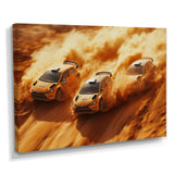 Orange Rally Car Rush Accented With Black - Cars Off-Roadcanvas Canvas Wall Art