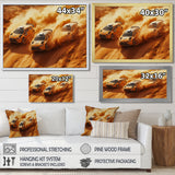 Orange Rally Car Rush Accented With Black - Cars Off-Roadcanvas Canvas Wall Art