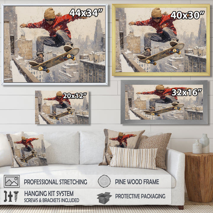 Red Skateboard Street Women&