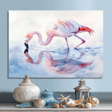 Flamingo Reflections - Flamingo Home Decor Art