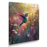 Hummingbird In The Spring Forest - Bird Wall Art Prints