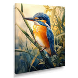 Kingfisher In The Reeds - Bird Bedroom Wall Art