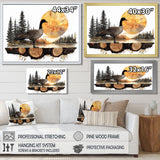 Goose In Sunrise Forest Lake Landscape - Goose Wall Art Prints