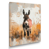 Minimalism Donkey Portrait Guardian Of The Hills - Donkey Wall Decor