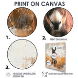 Minimalism Donkey Portrait Guardian Of The Hills - Donkey Wall Decor
