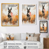 Minimalism Donkey Portrait Guardian Of The Hills - Donkey Wall Decor