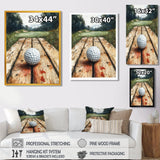 Abstract Golf Ball Swing Of Perfection I - Golf Canvas Wall Art
