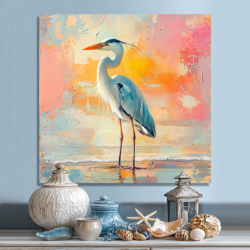 Heron On The Shore - Heron Wall Decor