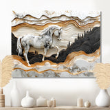 Abstract Gallop Horse Into The Forest - Horse Wall Art Prints