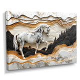 Abstract Gallop Horse Into The Forest - Horse Wall Art Prints