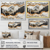 Abstract Gallop Horse Into The Forest - Horse Wall Art Prints