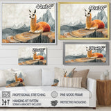 Llama In Peru Meditation Of The Guardian - Orange Llama Wall Art