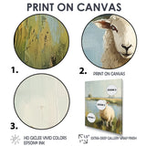 Sheep By The Pond With Gentle Breeze - Sheep Wall Art Prints