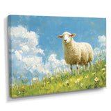 Quiet Pasture Sheep Portrait - Sheep Home Decor Art