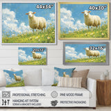 Quiet Pasture Sheep Portrait - Sheep Home Decor Art