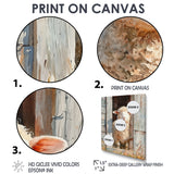 Sheep Portrait At The Barn - Sheep Canvas Wall Art