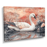 Pink Swan Reflections Of Elegance - Swans Wall Decor