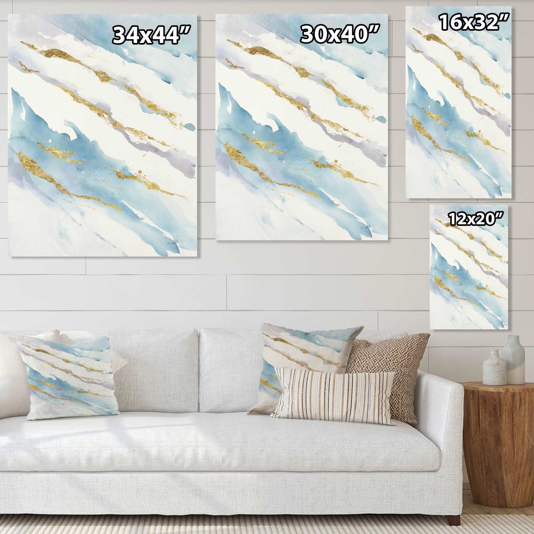 Abstract Drift v2 Framed Print Matte White - 1.5" Width