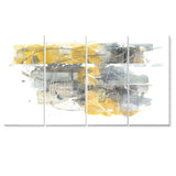 Moving In and Out of Traffic II Yellow Grey - Multi-Panels