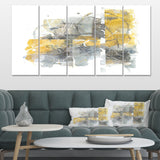 Moving In and Out of Traffic II Yellow Grey - Multi-Panels