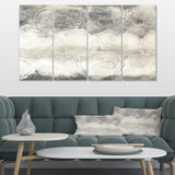 Gray Circles I - Split Panel Canvas Art