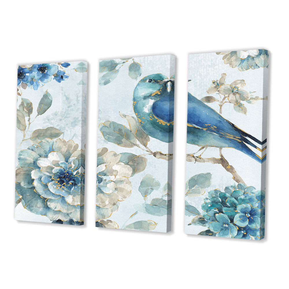 Indigold Watercolor Lovely bird II - Multi-Panels