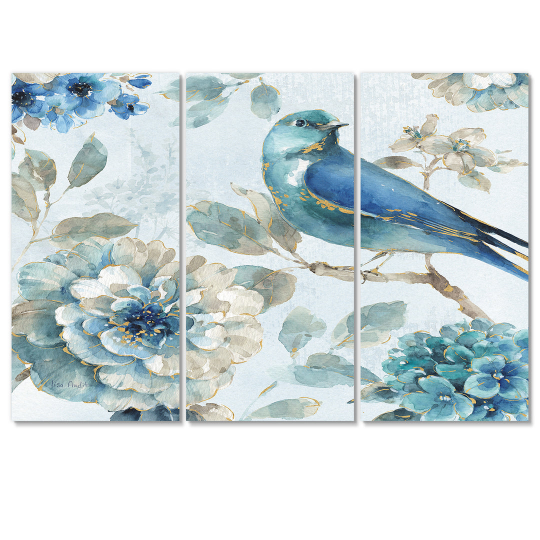 Indigold Watercolor Lovely bird II - Multi-Panels