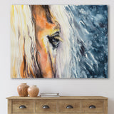 Close up of a Beautiful Horses Eye II - Painting on Canvas