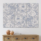 Vintage Blue Farmhouse Flower IV - Split Panel Canvas Art