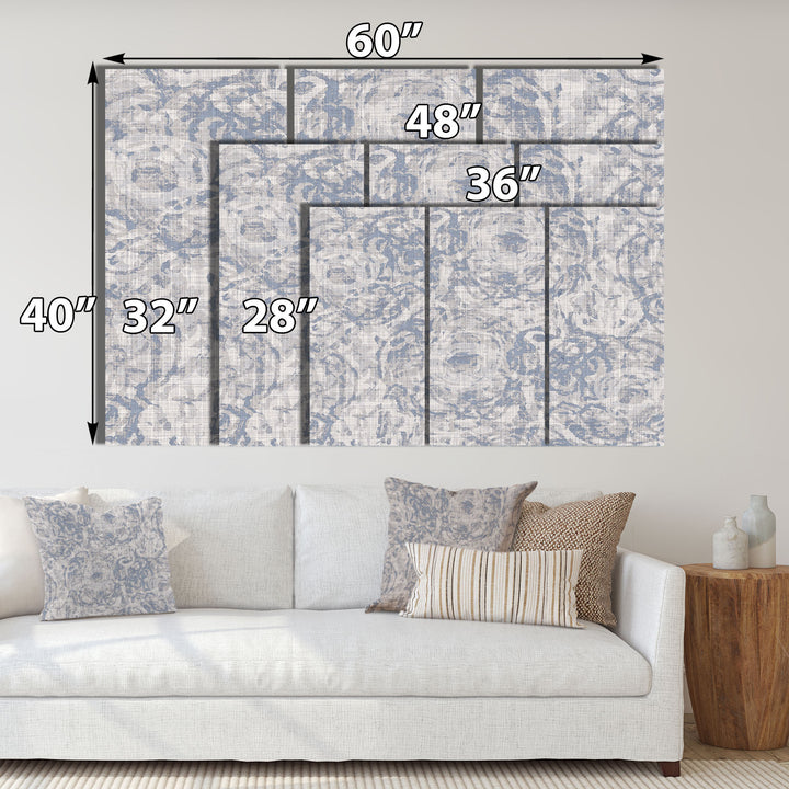 Vintage Blue Farmhouse Flower IV - Multi-Panels