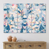 Pink And Shades Of Blue - Multi-Panel Canvas Prints