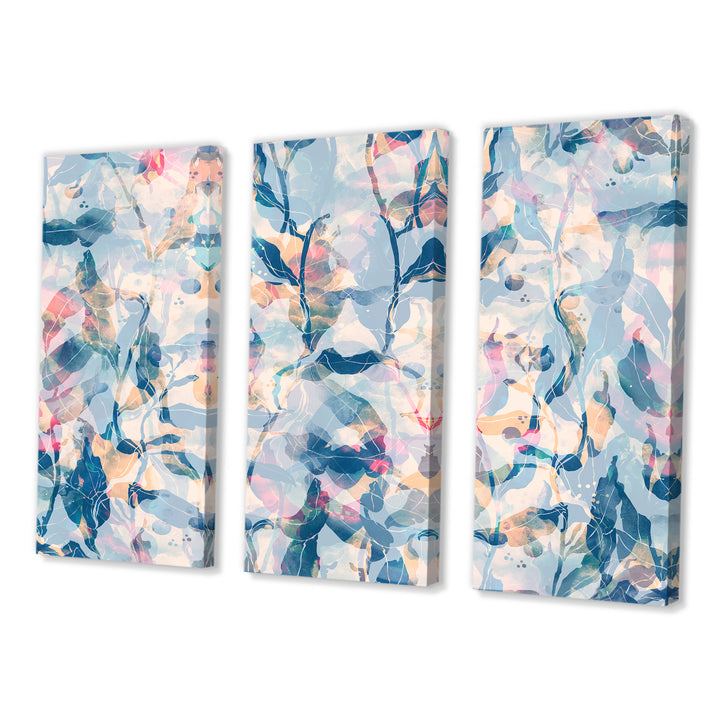 Pink And Shades Of Blue - Multi-Panels