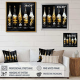 Fashion Designer Champagne Bottles - Fashion Canvas Wall Art